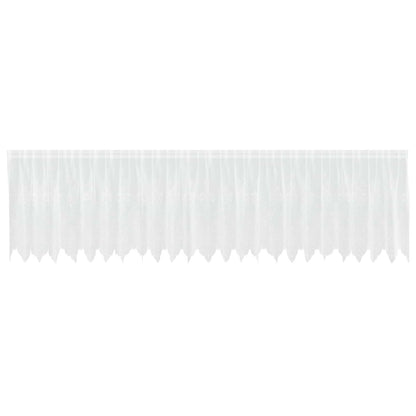 Tenda in Pizzo con tende Bianco 120 x 600 cm Poliestere | homemem39
