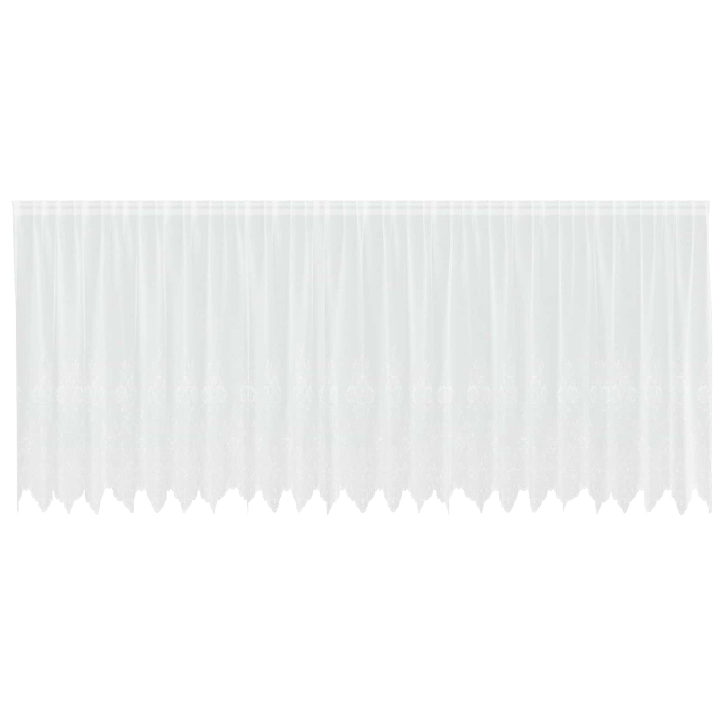 Tenda in Pizzo con tende Bianco 140 x 600 cm Poliestere