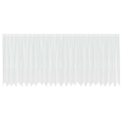 Tenda in Pizzo con tende Bianco 140 x 600 cm Poliestere
