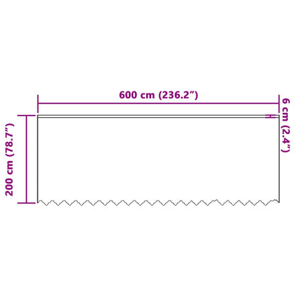 Tenda in Pizzo con tende Bianco 200 x 600 cm Poliestere | homemem39
