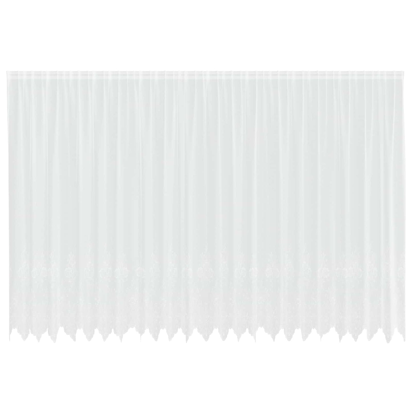 Tenda in Pizzo con tende Bianco 220 x 600 cm Poliestere | homemem39