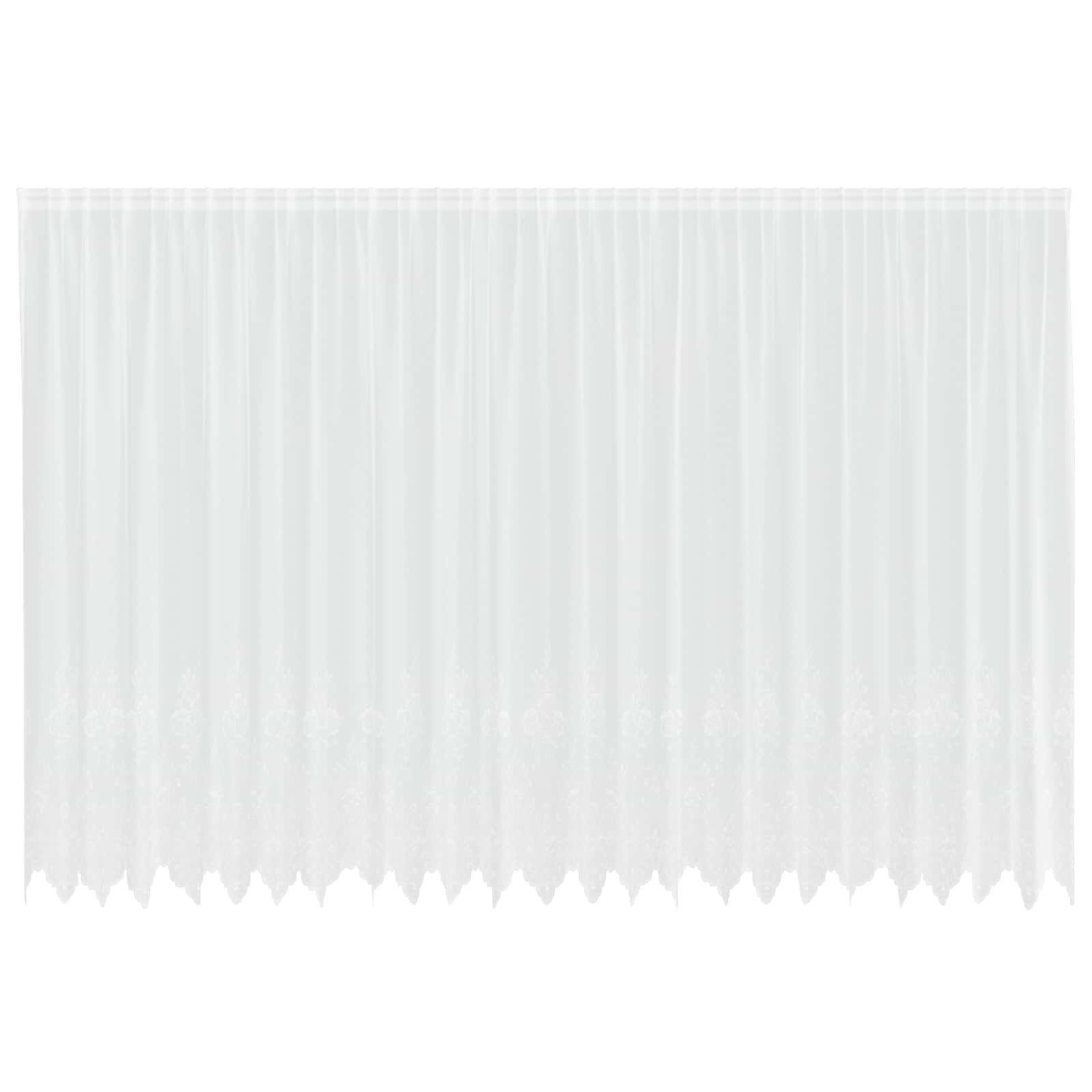 Tenda in Pizzo con tende Bianco 220 x 600 cm Poliestere | homemem39