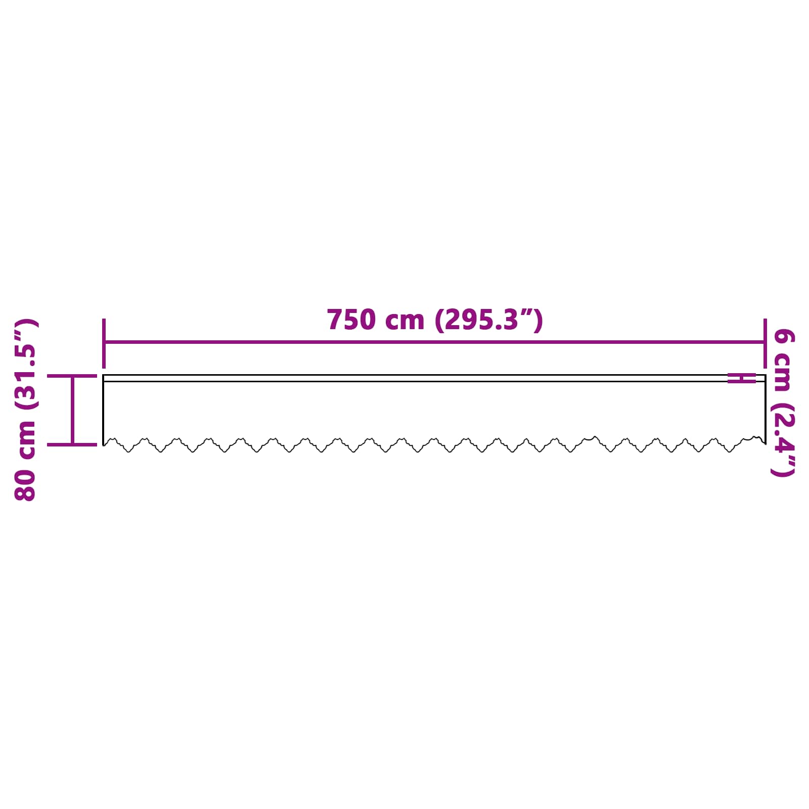 Tenda in Pizzo con tende Floreale Bianco 80 x 750 cm Poliestere | homemem39