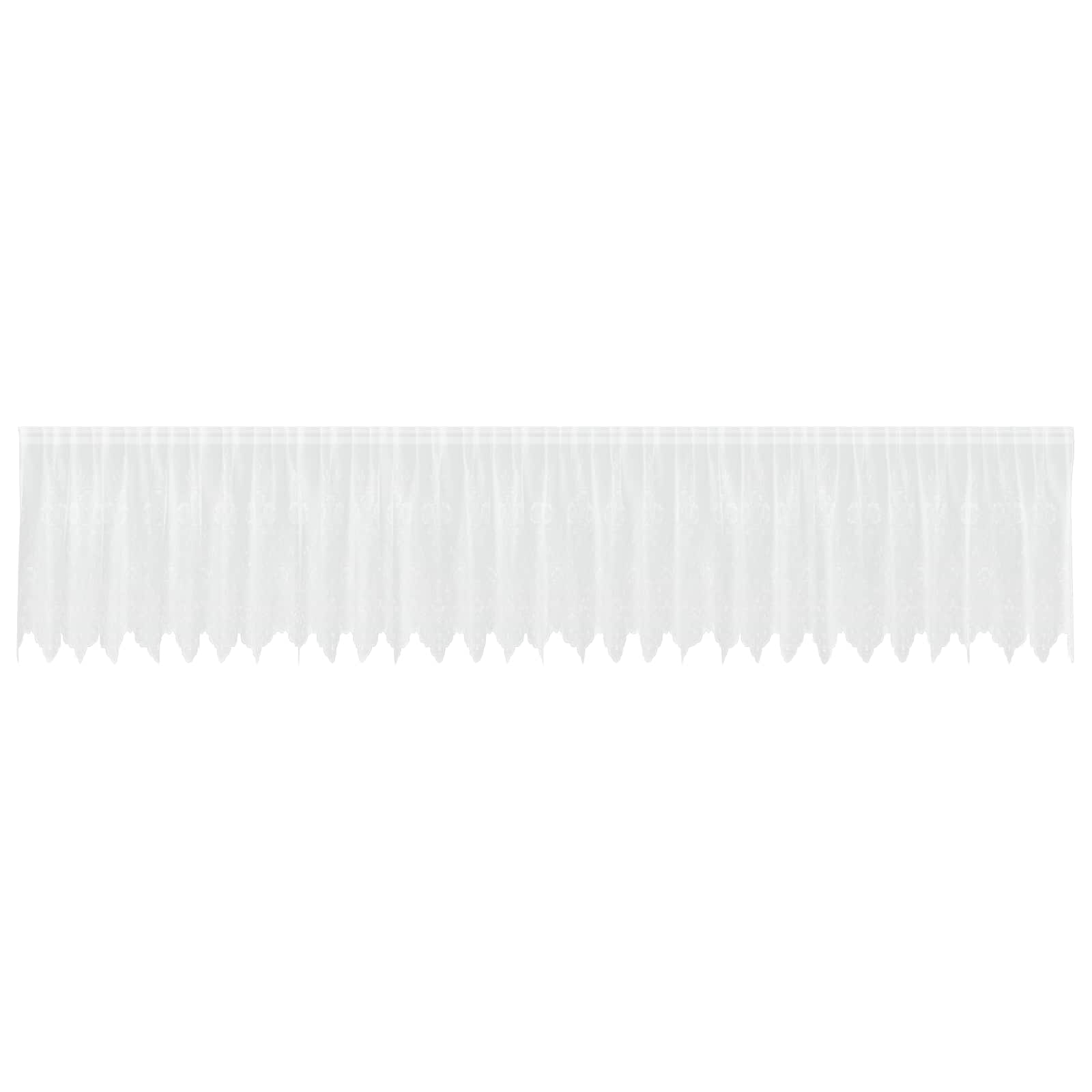 Tenda in Pizzo con tende Floreale Bianco 100x750cm Poliestere | homemem39