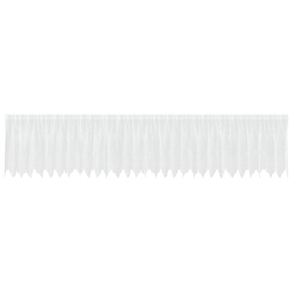 Tenda in Pizzo con tende Bianco 120 x 750 cm Poliestere | homemem39