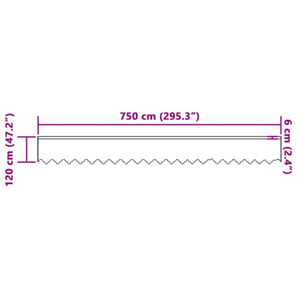 Tenda in Pizzo con tende Bianco 120 x 750 cm Poliestere | homemem39