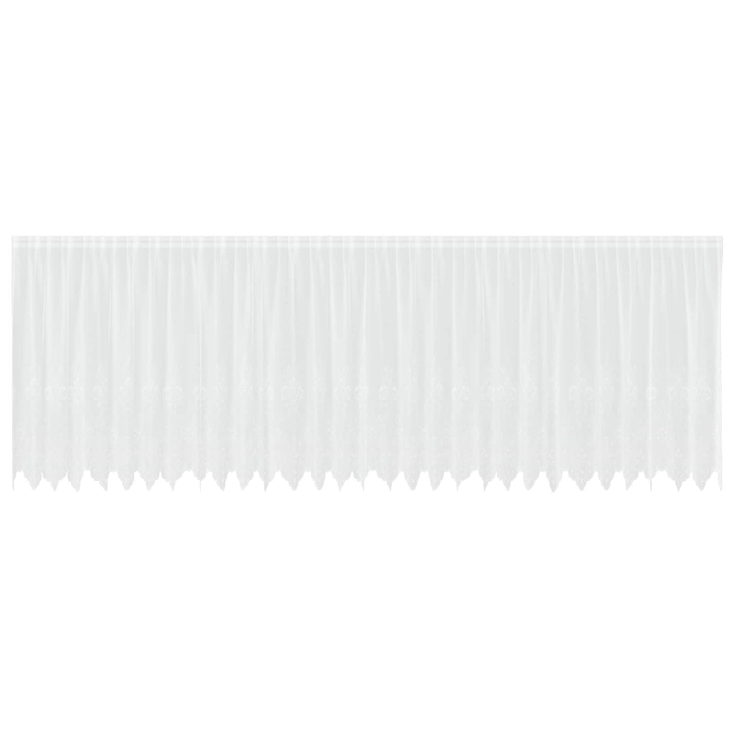 Tenda in Pizzo con tende Bianco 140 x 750 cm Poliestere | homemem39