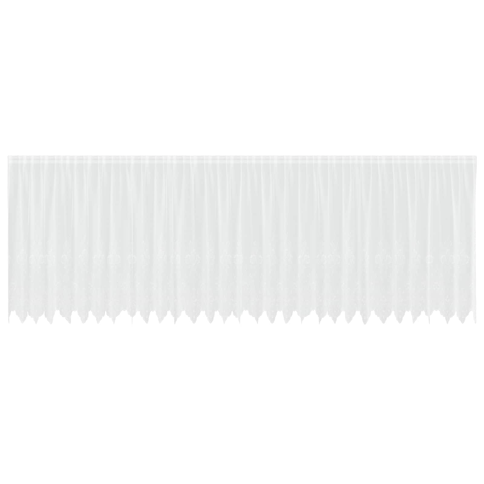 Tenda in Pizzo con tende Bianco 160 x 750 cm Poliestere | homemem39
