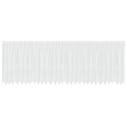 Tenda in Pizzo con tende Bianco 180 x 750 cm Poliestere
