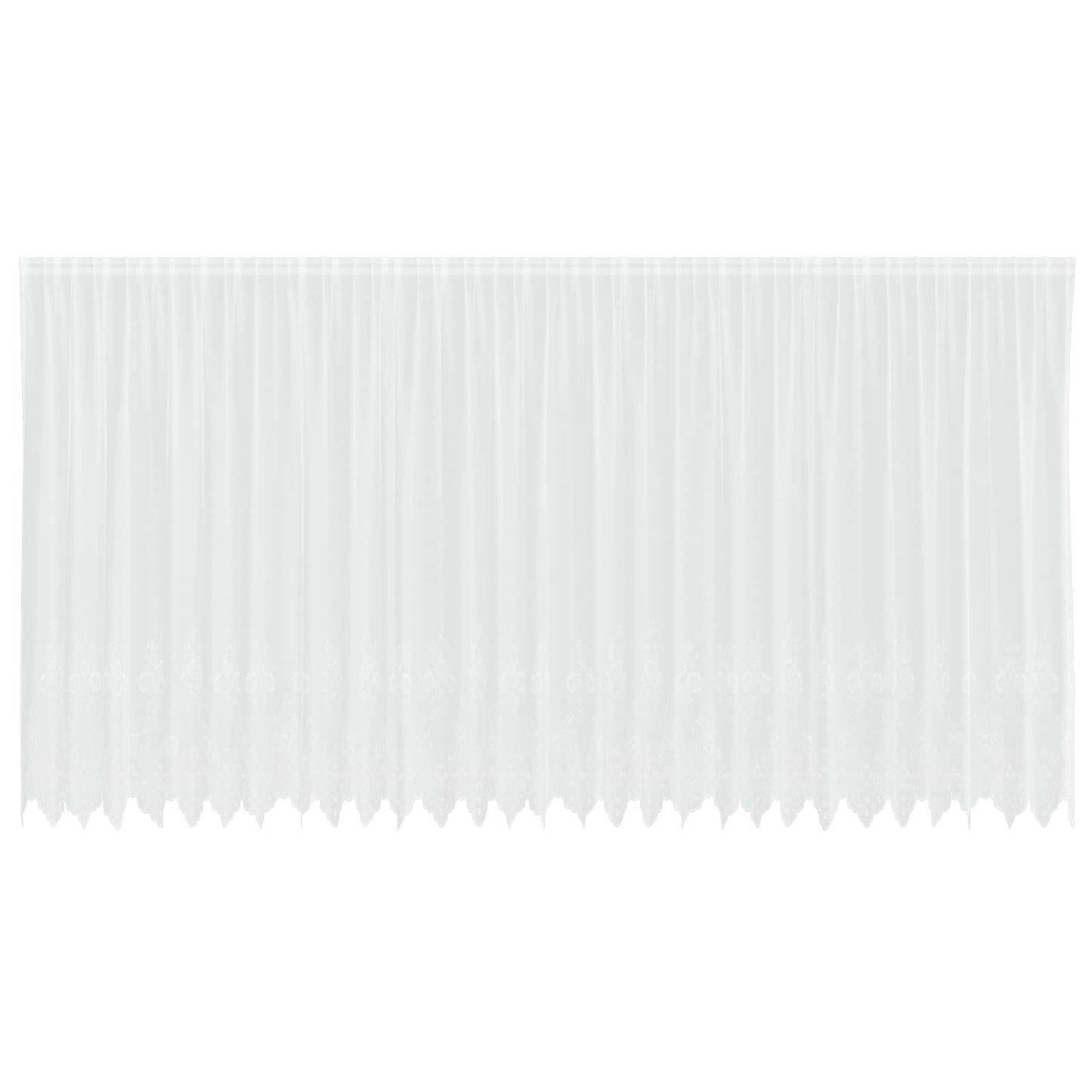 Tenda in Pizzo con tende Bianco 200 x 750 cm Poliestere