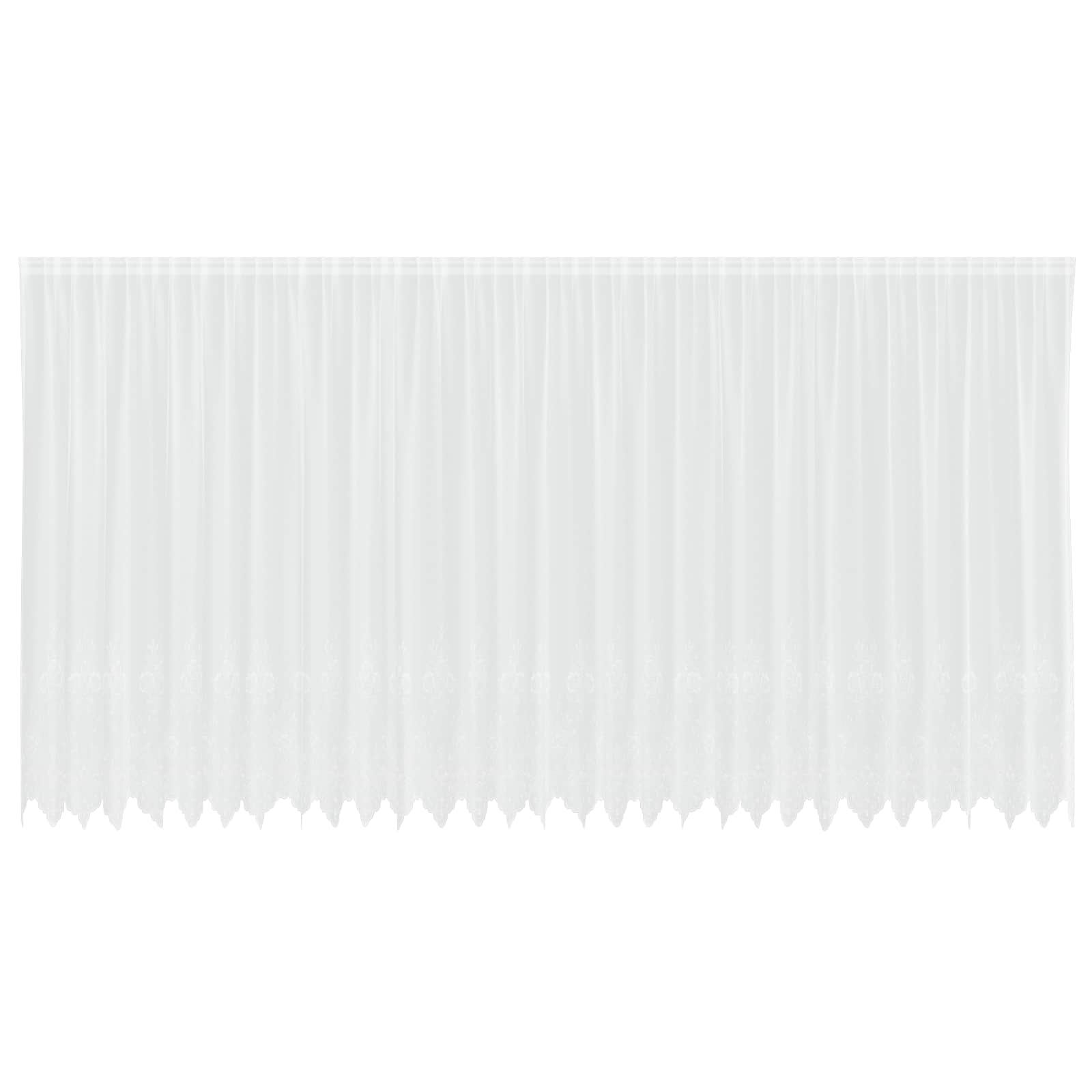 Tenda in Pizzo con tende Bianco 245 x 750 cm Poliestere | homemem39