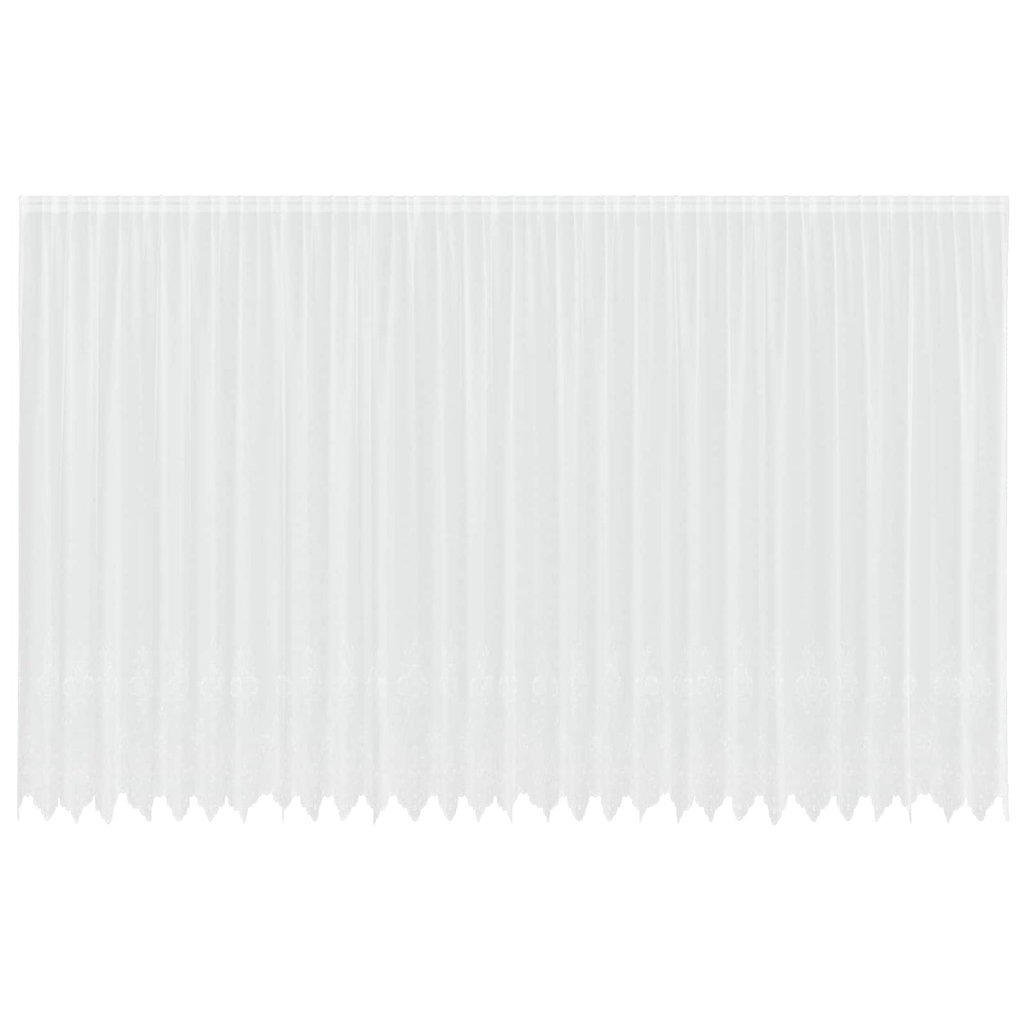 Tenda in Pizzo con tende Floreale Bianco 260x750cm Poliestere | homemem39