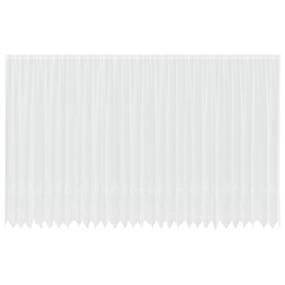 Tenda in Pizzo con tende Floreale Bianco 260x750cm Poliestere | homemem39
