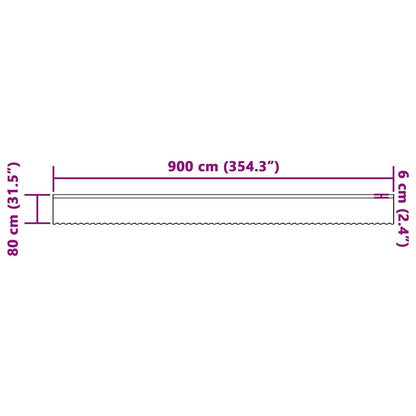 Tenda in Pizzo con tende Floreale Bianco 80 x 900 cm Poliestere