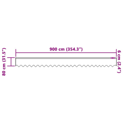 Tenda in Pizzo con tende Floreale Bianco 80 x 900 cm Poliestere | homemem39