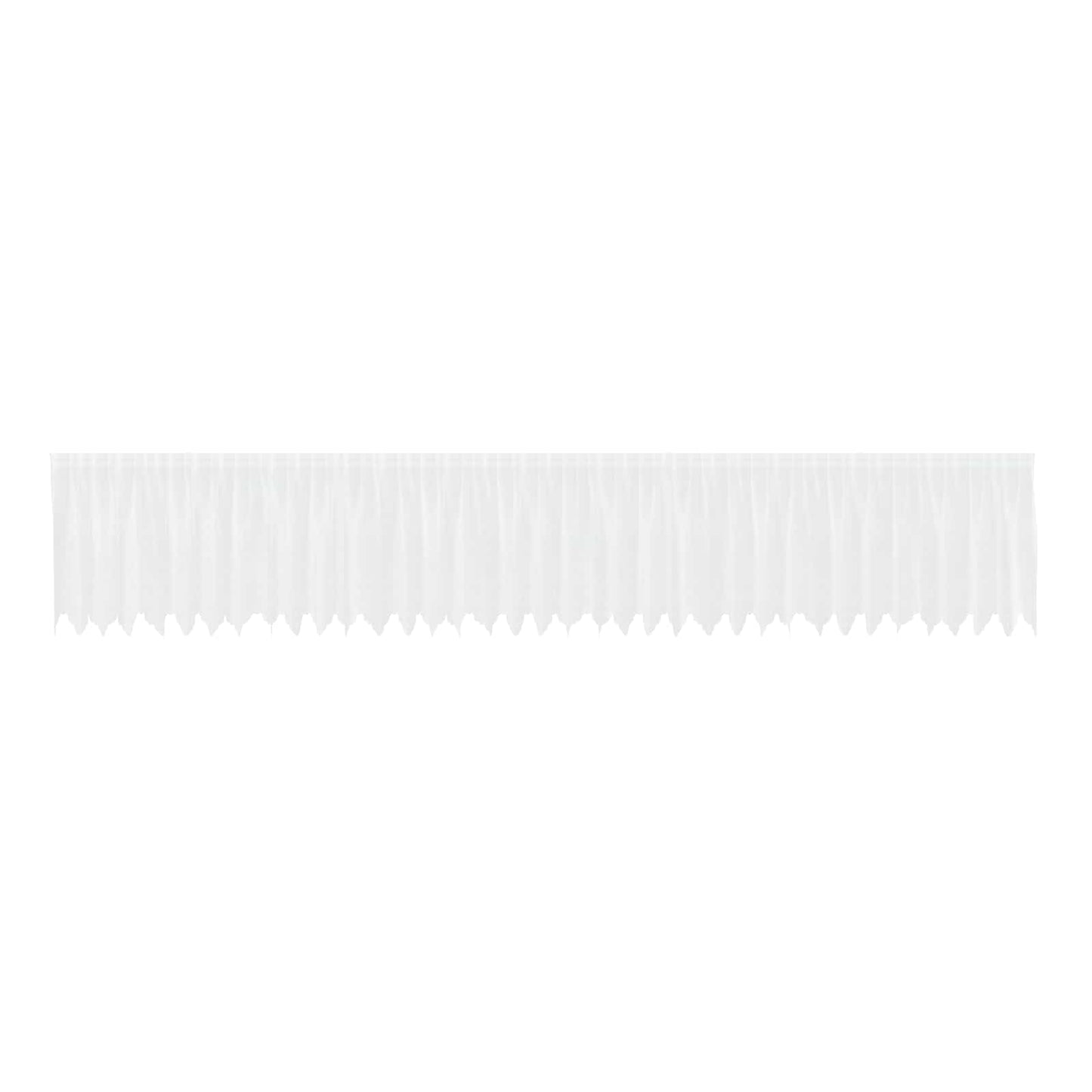 Tenda in Pizzo con tende Floreale Bianco 100x900cm Poliestere | homemem39