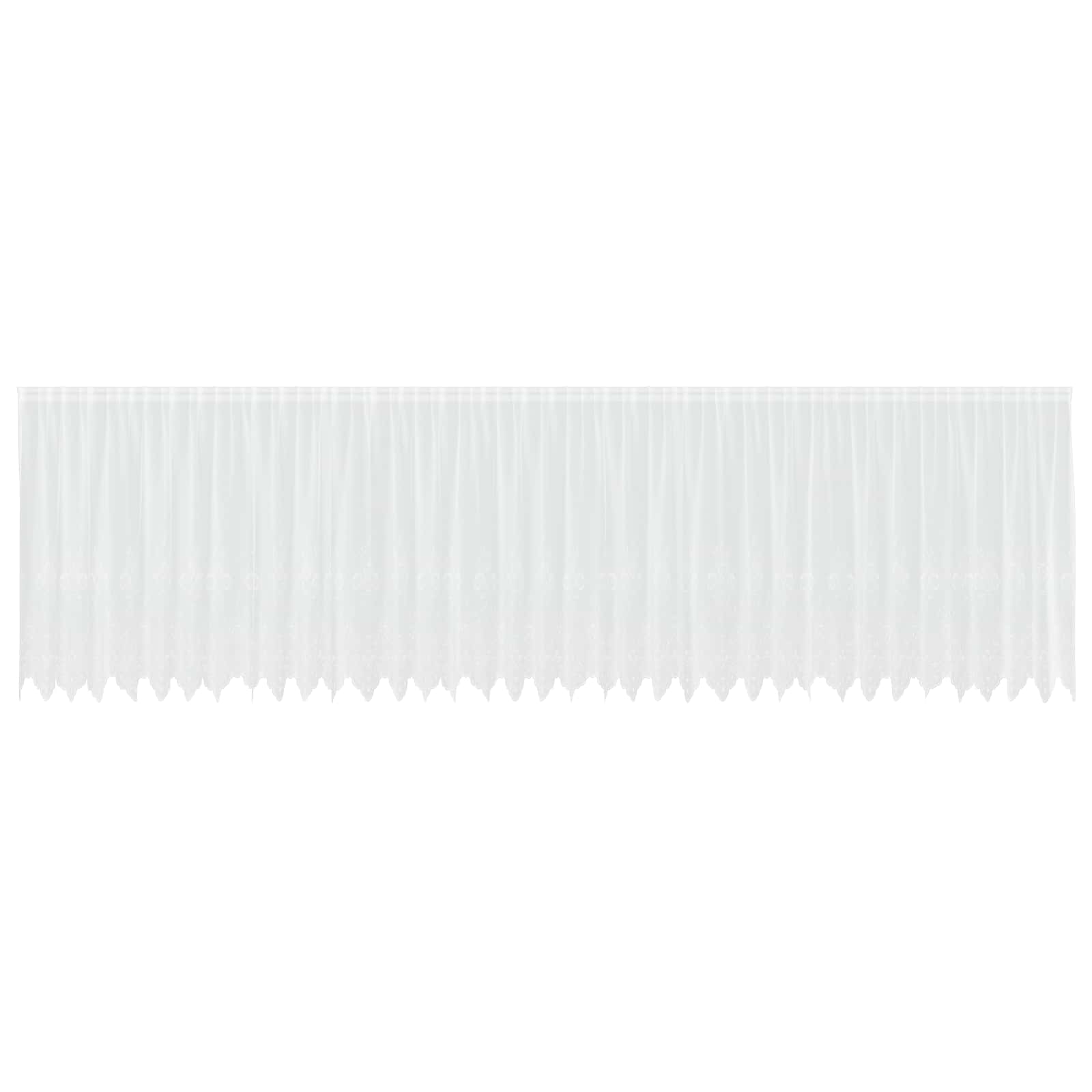 Tenda in Pizzo con tende Floreale Bianco 140x900cm Poliestere | homemem39