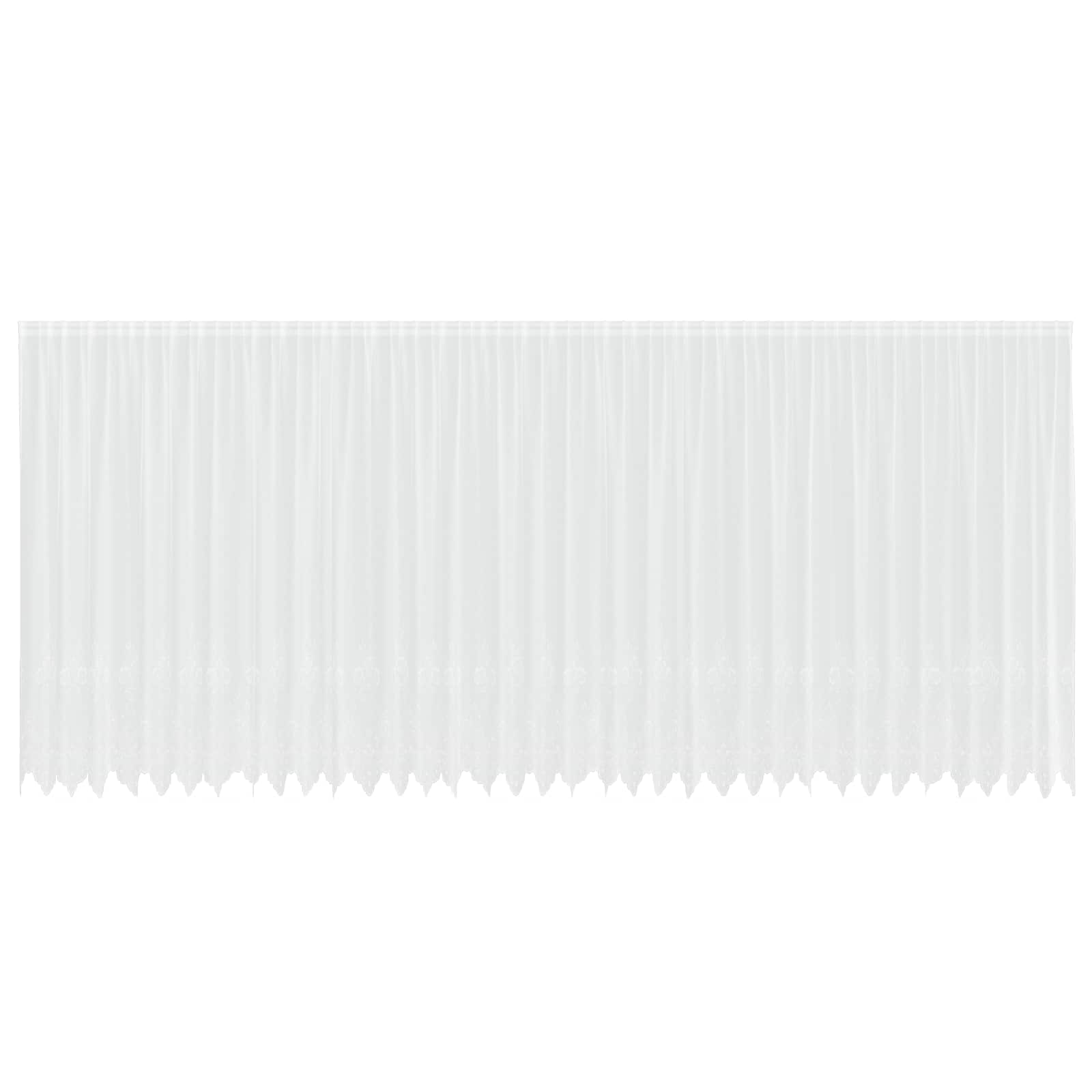 Tenda in Pizzo con tende Bianco 220 x 900 cm Poliestere | homemem39
