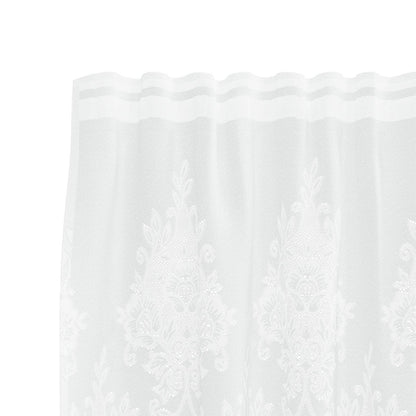 Tenda in Pizzo con tende Bianco 260 x 900 cm Poliestere | homemem39
