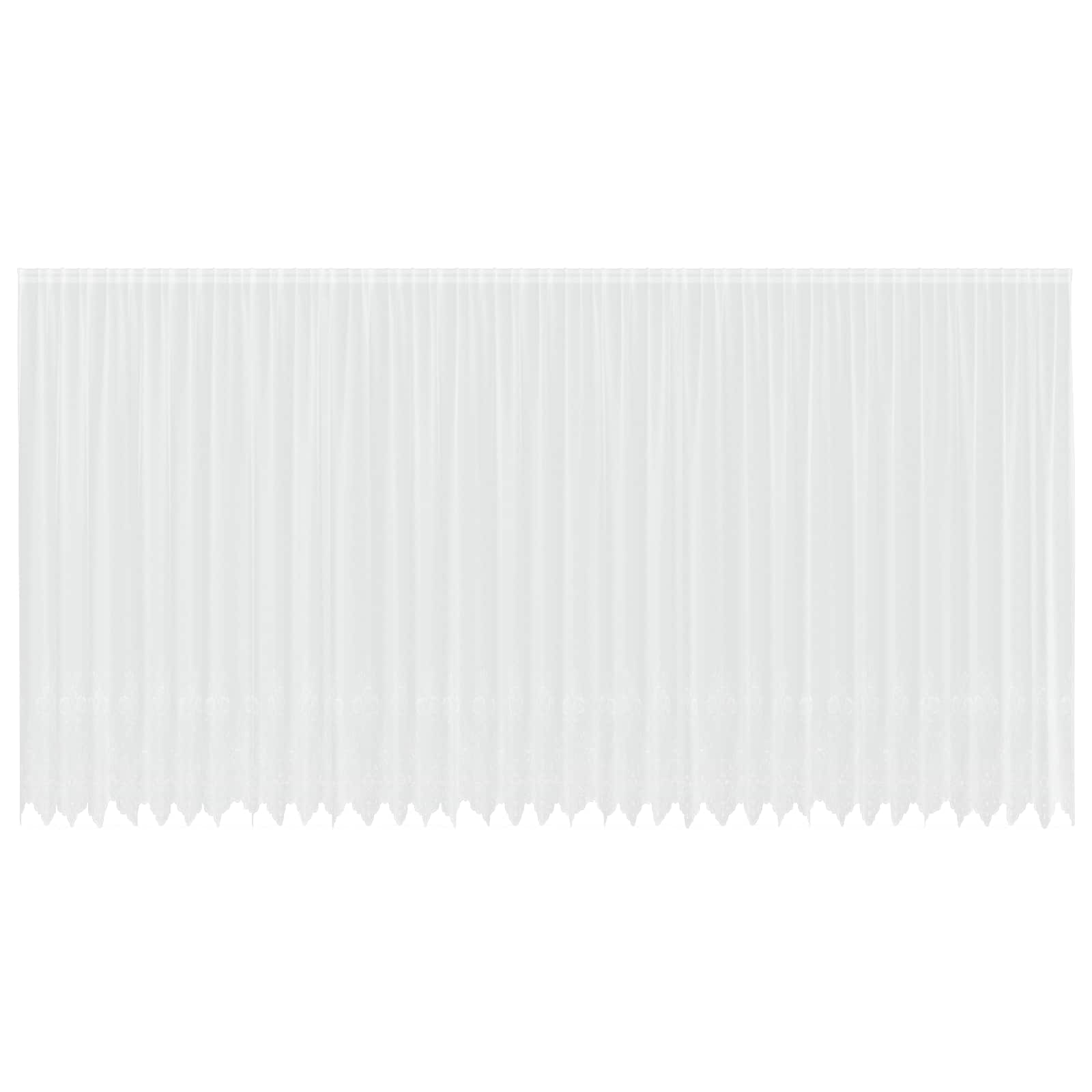 Tenda in Pizzo con tende Bianco 280 x 900 cm Poliestere | homemem39