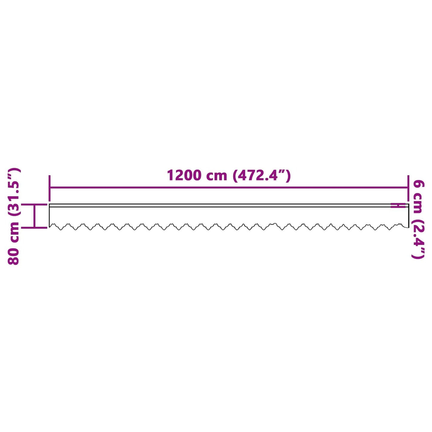 Tenda in Pizzo con tende Bianco 80 x 1200 cm Poliestere | homemem39
