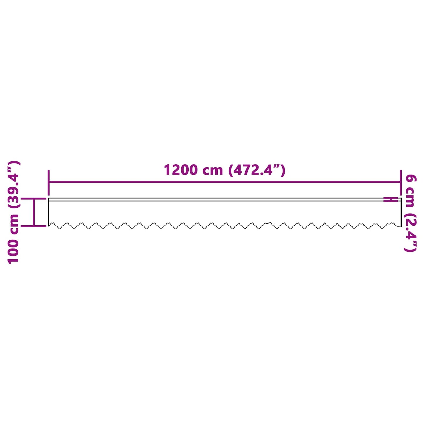 Tenda in Pizzo con tende Bianco 100 x 1200 cm Poliestere | homemem39