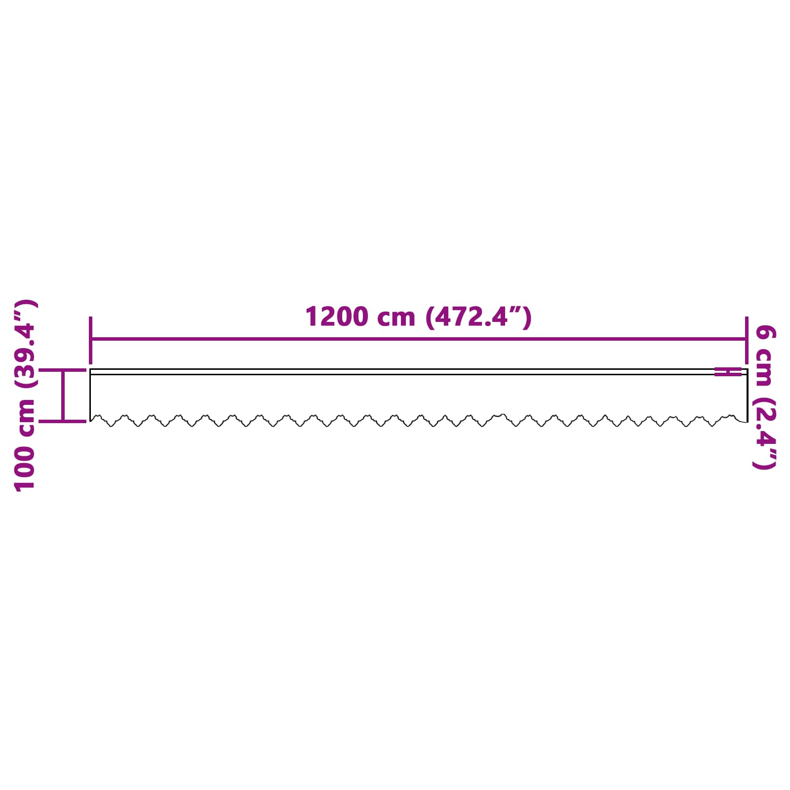Tenda in Pizzo con tende Bianco 100 x 1200 cm Poliestere | homemem39