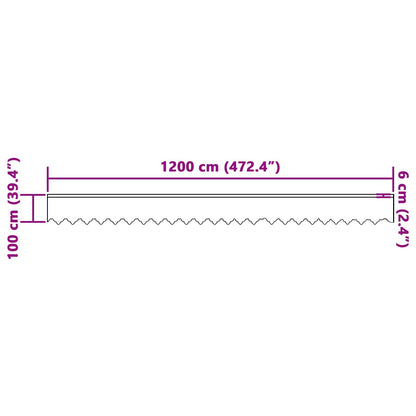 Tenda in Pizzo con tende Bianco 100 x 1200 cm Poliestere | homemem39
