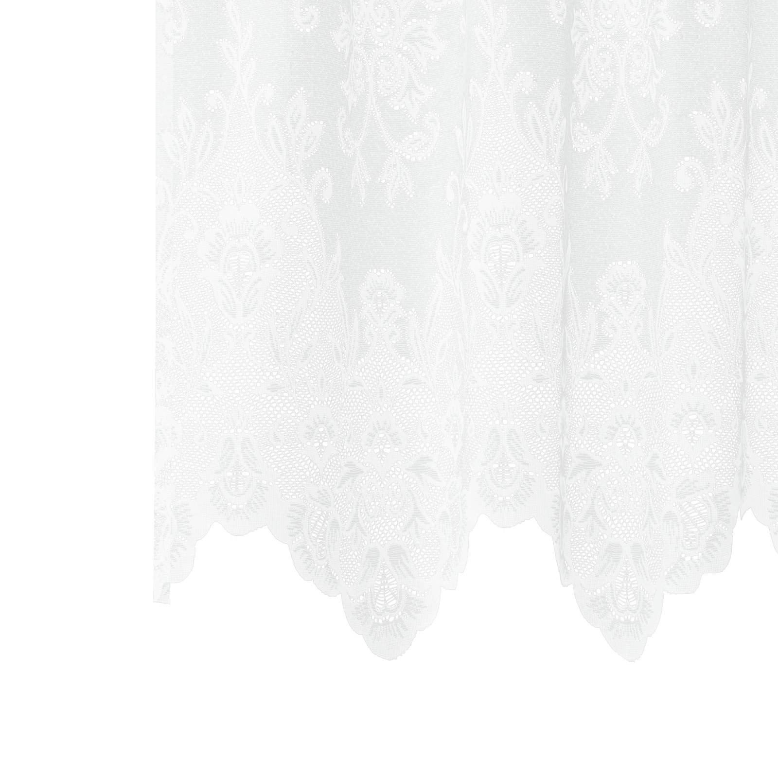 Tenda in Pizzo con tende Bianco 240 x 1200 cm Poliestere | homemem39