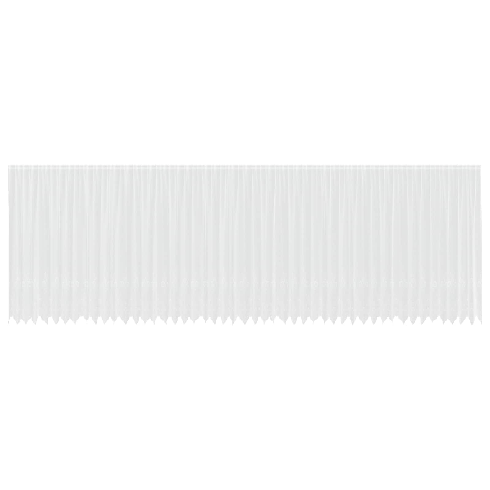Tenda in Pizzo con tende Bianco 240 x 1200 cm Poliestere | homemem39
