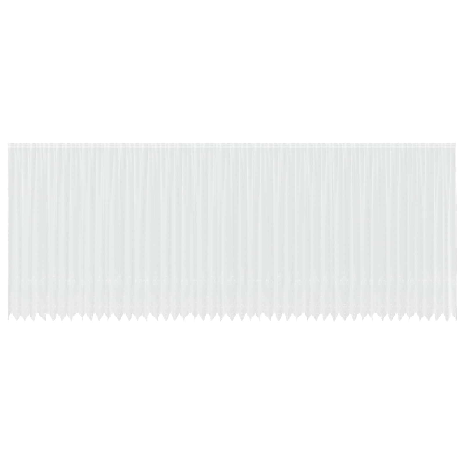 Tenda in Pizzo con tende Floreale Bianco 280x1200cm Poliestere | homemem39