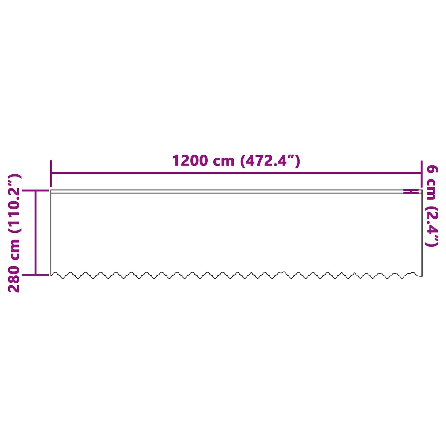 Tenda in Pizzo con tende Floreale Bianco 280x1200cm Poliestere | homemem39