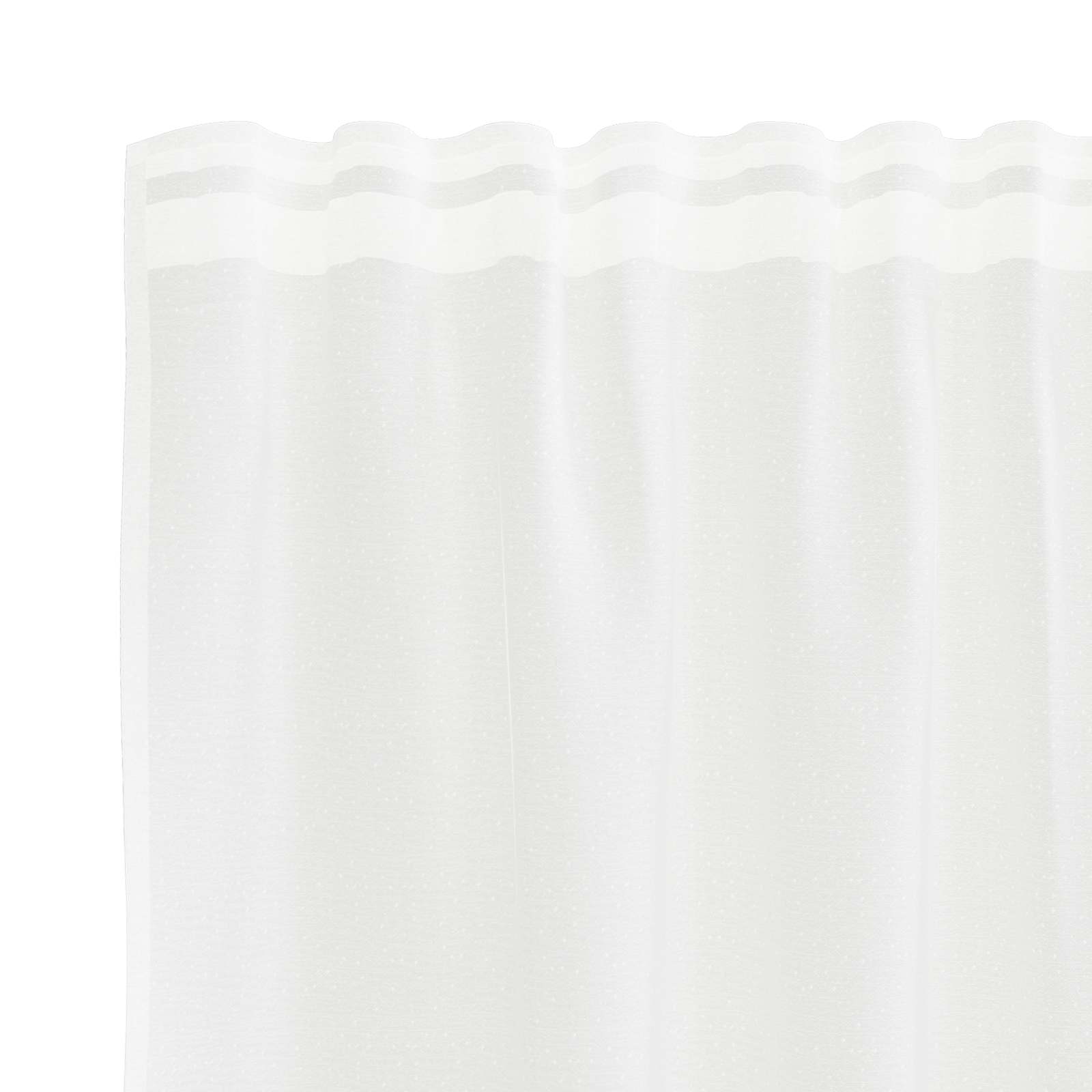 Tenda in Pizzo con tende Bianco 280 x 150 cm Poliestere | homemem39