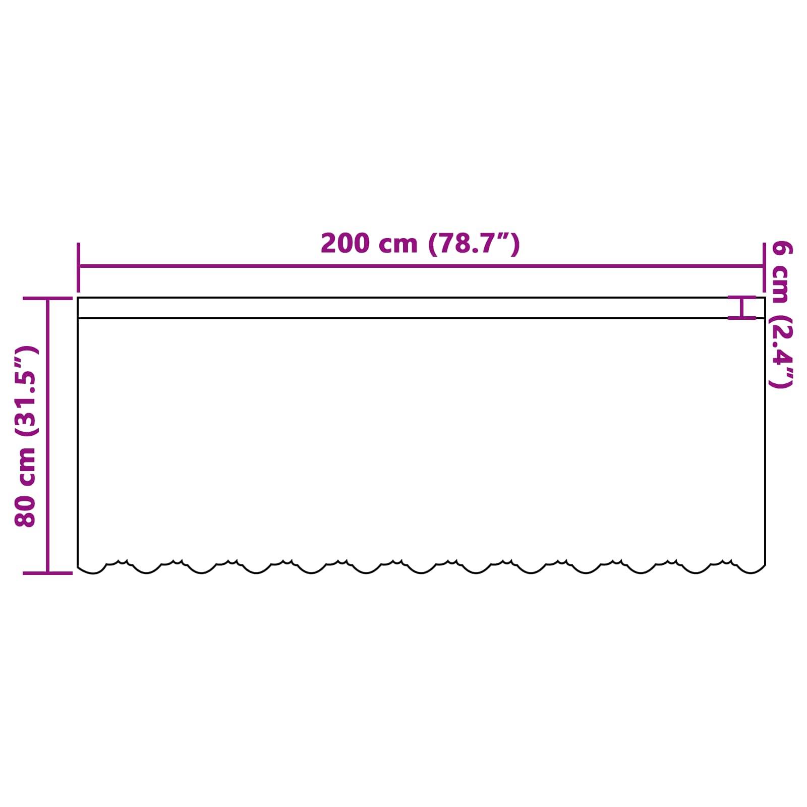 Tenda in Pizzo con tende Floreale Bianco 80 x 200 cm Poliestere | homemem39