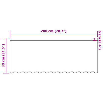 Tenda in Pizzo con tende Floreale Bianco 80 x 200 cm Poliestere | homemem39