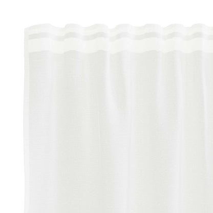 Tenda in Pizzo con tende Bianco 200 x 120 cm Poliestere | homemem39