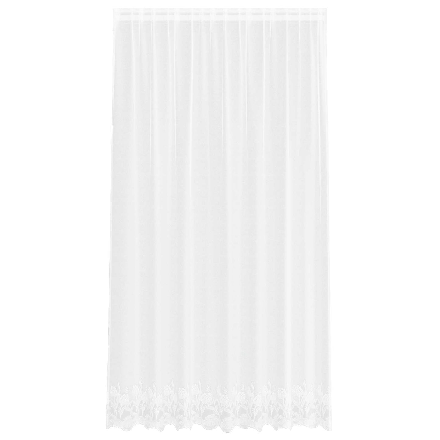 Tenda in Pizzo con tende Bianco 200 x 200 cm Poliestere