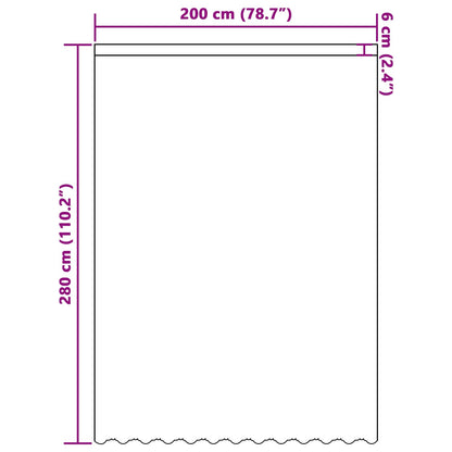 Tenda in Pizzo con tende Bianco 280 x 200 cm Poliestere | homemem39