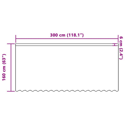 Tenda in Pizzo con tende Bianco 160 x 300 cm Poliestere | homemem39