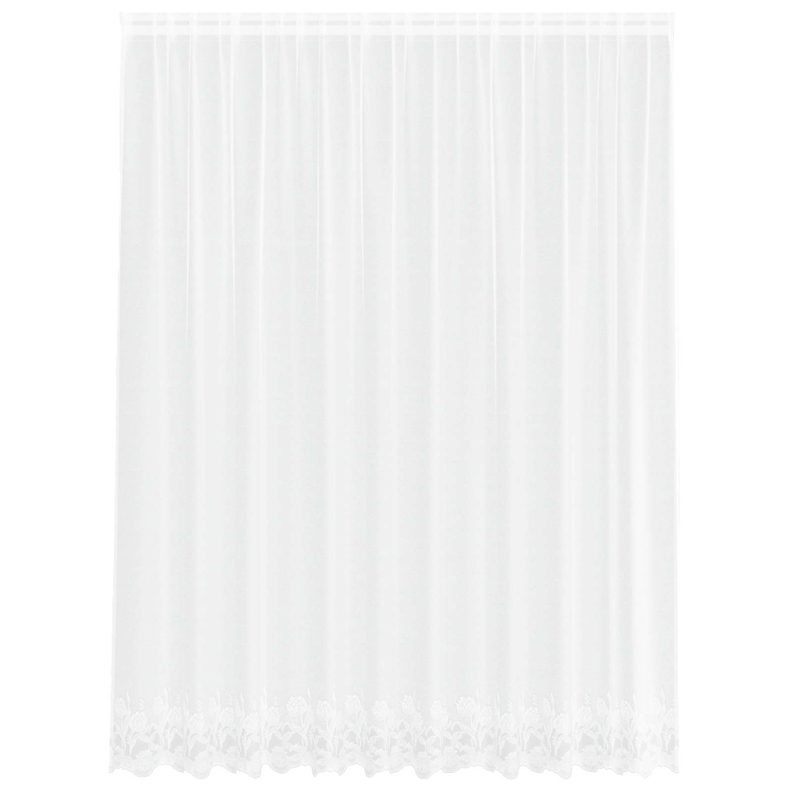 Tenda in Pizzo con tende Bianco 200 x 300 cm Poliestere | homemem39