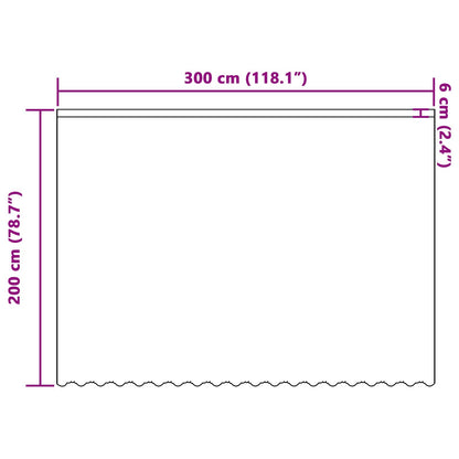Tenda in Pizzo con tende Bianco 200 x 300 cm Poliestere | homemem39