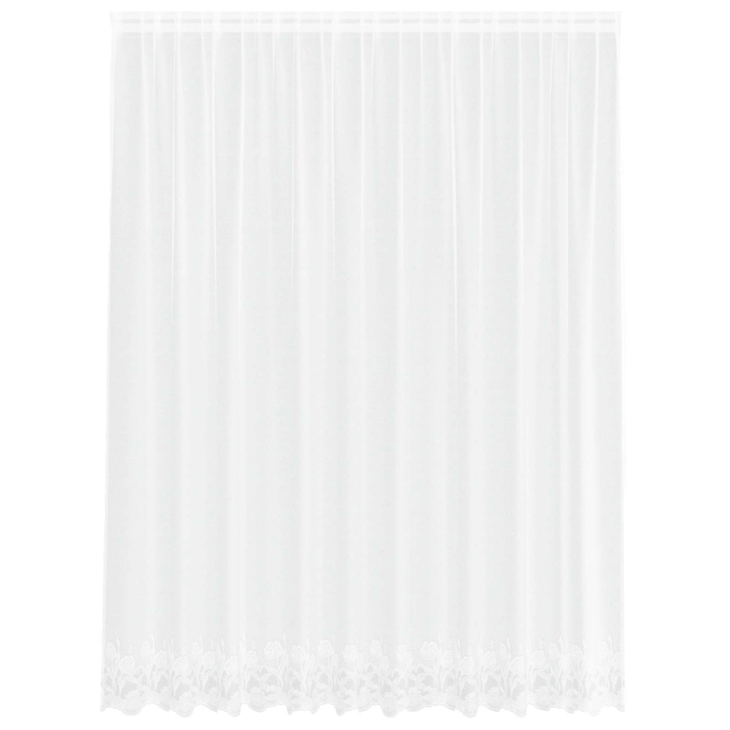 Tenda in Pizzo con tende Bianco 220 x 300 cm Poliestere | homemem39