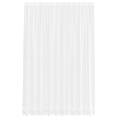 Tenda in Pizzo con tende Bianco 280 x 300 cm Poliestere | homemem39
