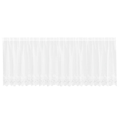 Tenda in Pizzo con tende Bianco 100 x 400 cm Poliestere | homemem39