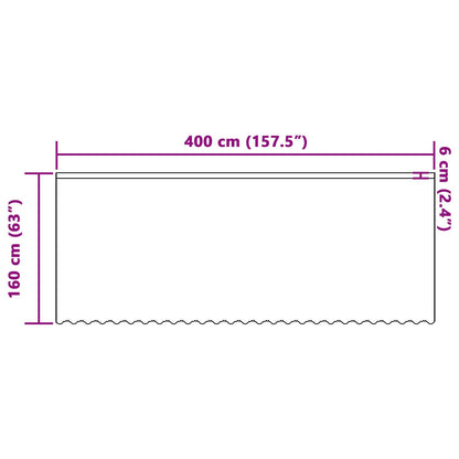 Tenda in Pizzo con tende Bianco 160 x 400 cm Poliestere | homemem39