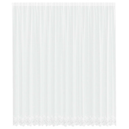 Tenda in Pizzo con tende Bianco 400 ×300 cm Poliestere | homemem39