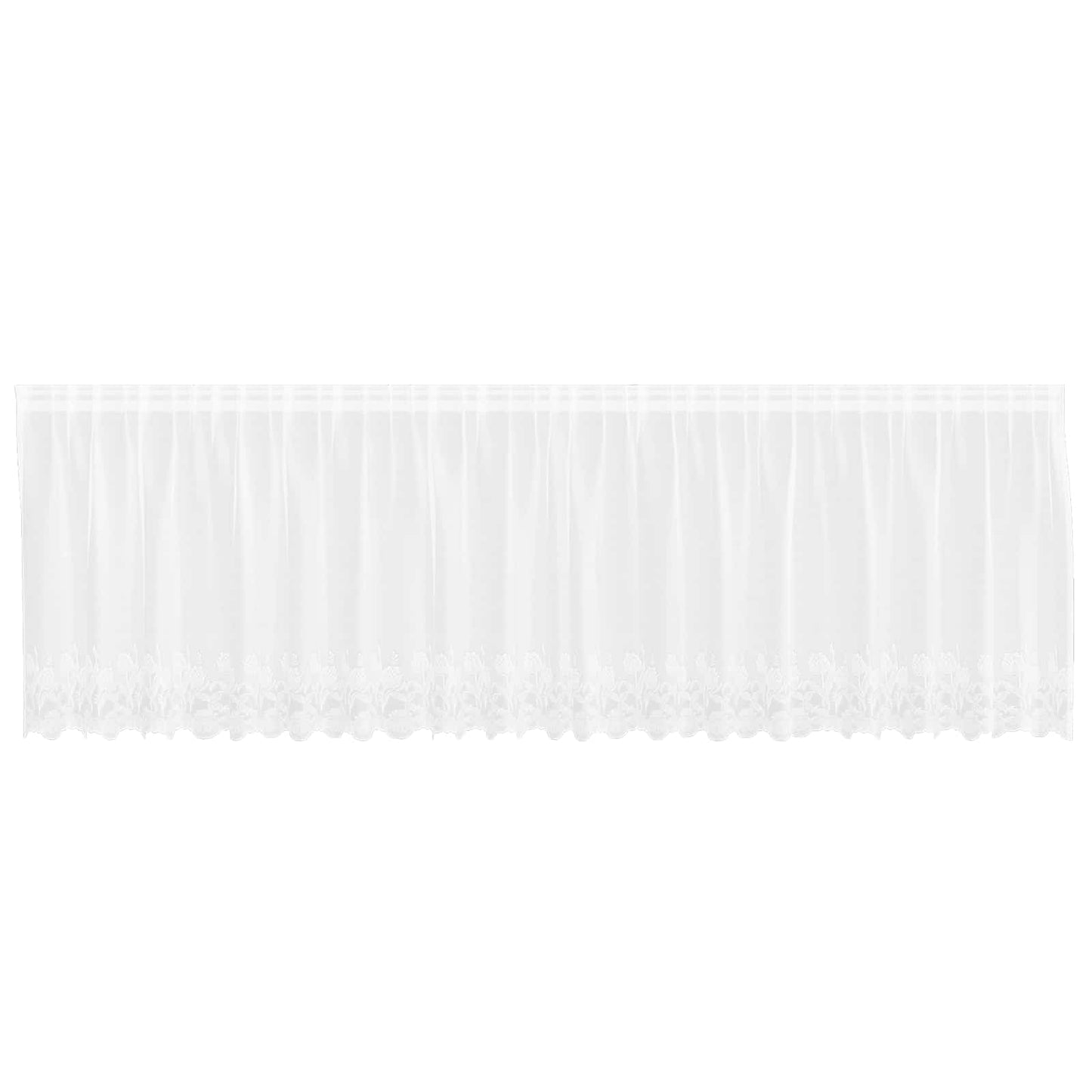 Tenda in Pizzo con tende Bianco 500 x 120 cm Poliestere | homemem39