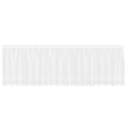 Tenda in Pizzo con tende Bianco 500 x 120 cm Poliestere | homemem39