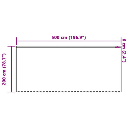 Tenda in Pizzo con tende Bianco 200 x 500 cm Poliestere | homemem39