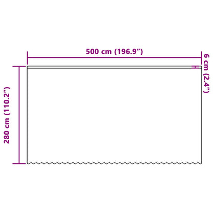 Tenda in Pizzo con tende Bianco 280 x 500 cm Poliestere | homemem39